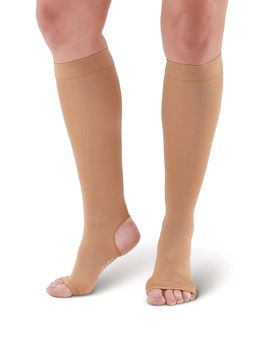 Pebble UK Open Toe & Open Heel Support Socks (Pebble UK Open Toe & Open Heel Support Socks Sand)
