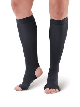 Pebble UK Open Toe & Open Heel Support Socks (Pebble UK Opent Toe & Open Heel Support Socks Black)