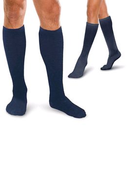 Therafirm Core Spun Short Length Support Socks (Therafirm Core Spun Short Length Support Socks Navy)