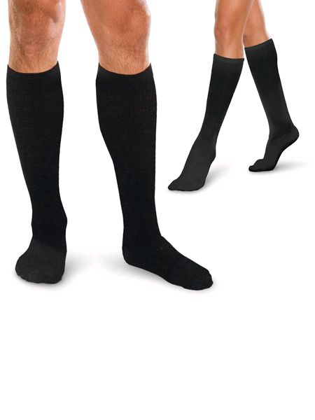 Therafirm Core Spun Short Support Socks - Unisex Black