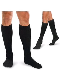 Therafirm Core Spun Short Compression Socks (Core Spun Short Length Support Socks Black)