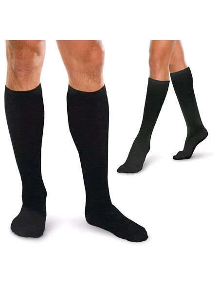 Core Spun Short Length Support Socks Black