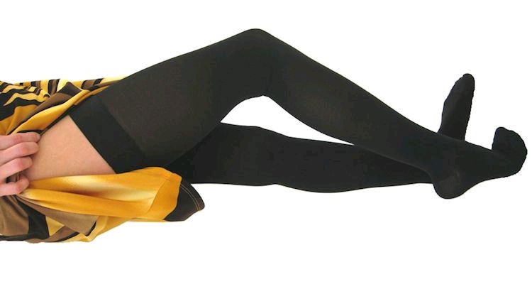 Medium Compression Opaque Thigh Highs