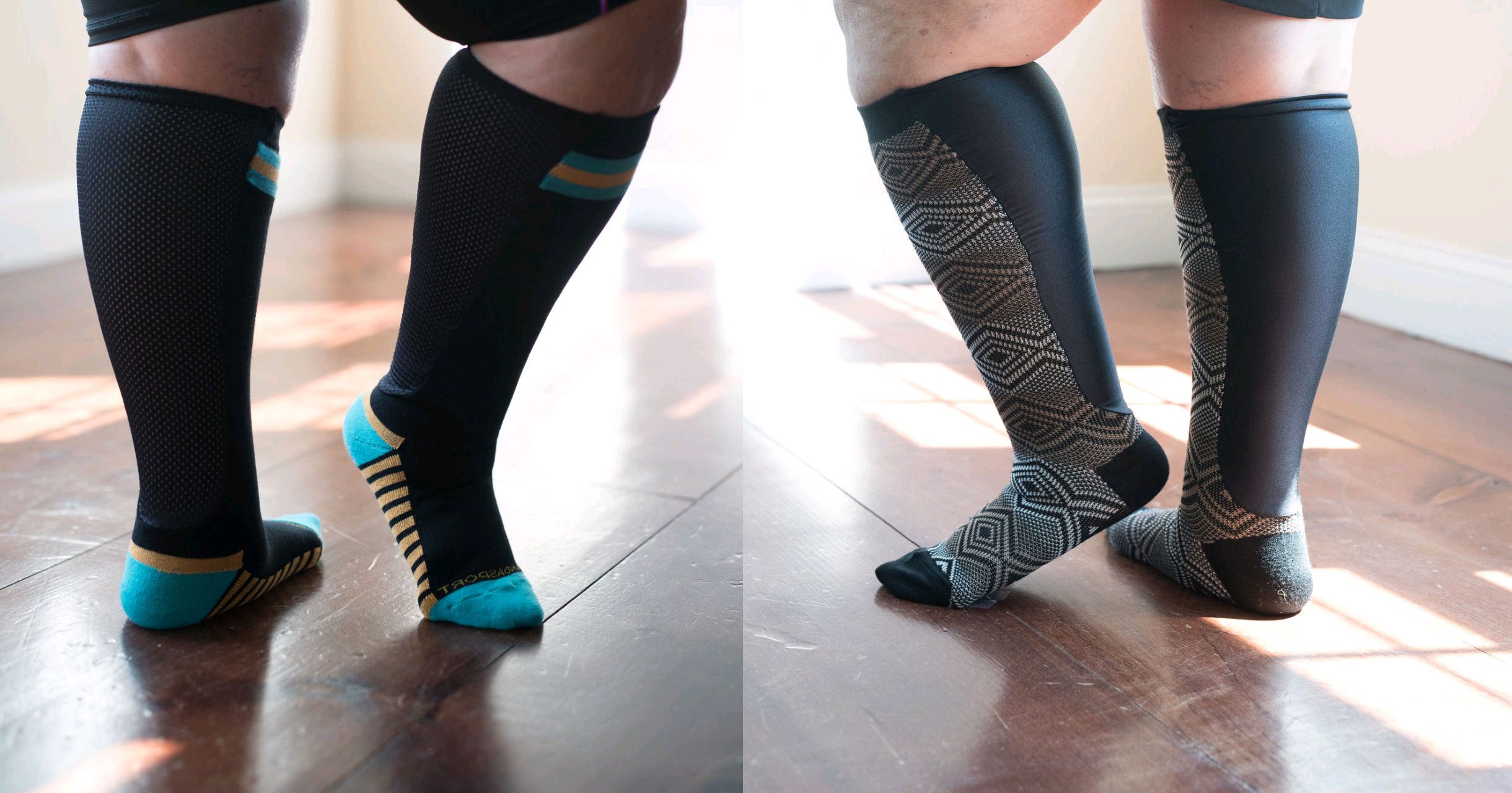 Ladies Wide Calf Compression Hosiery