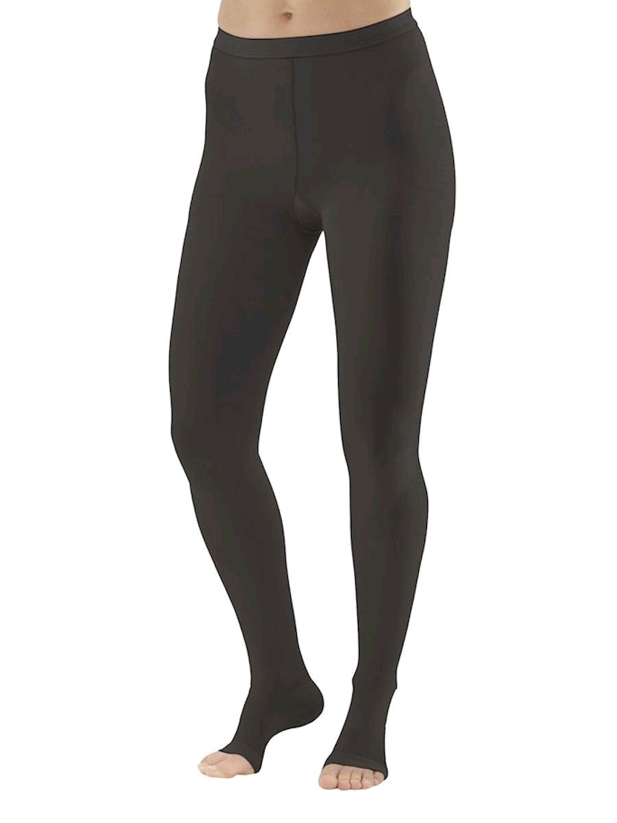 131 pebble uk medical weight toeless compression tights black