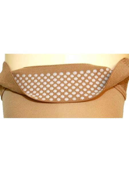 Pebble UK Microfibre Opaque Toeless Compression Thigh Highs Dot Top