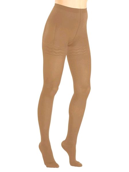 Solidea Wonder Model 140 Opaque Support Tights Camel