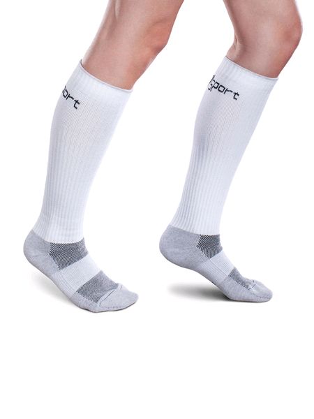 Therafirm Core-Sport Compression Socks White