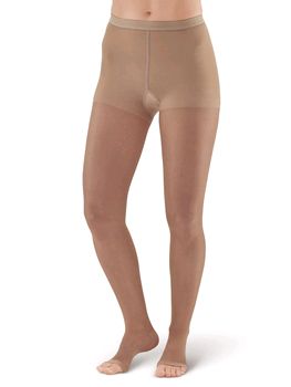 Pebble UK Sheer Open Toe Compression Tights (Pebble UK Sheer Open Toe Compression Tights Nude)