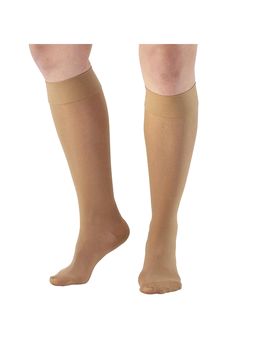 Pebble UK Signature Sheer Compression Knee Highs (Pebble UK Signature Sheer Compression Knee Highs Beige)