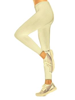 Solidea Silver Wave Long Ladies Compression Leggings (Solidea Silver Wave Long Ladies Compression Leggings Champagne)