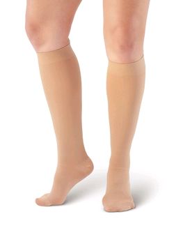 Pebble UK Medical Weight Wide Calf Short Length Compression Socks (Pebble UK Medical Weight Wide Calf Short Length Socks Beige)