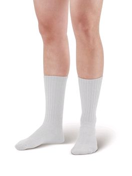 Pebble UK EZ-Walker Plus Socks Crew Length (Pebble UK EZ-Walker Plus Socks Crew Length White)