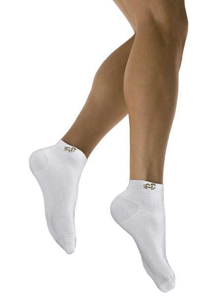 Solidea Active Power Sports Compression Anklet Socks Bianco