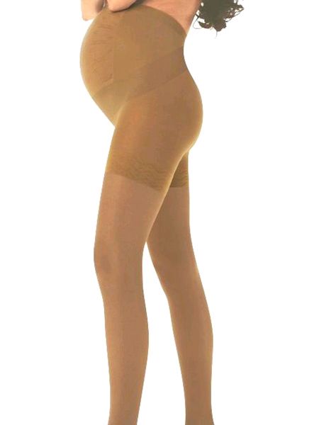 Solidea Wonder Model Maman 140 Sheer Maternity Support Tights Camel