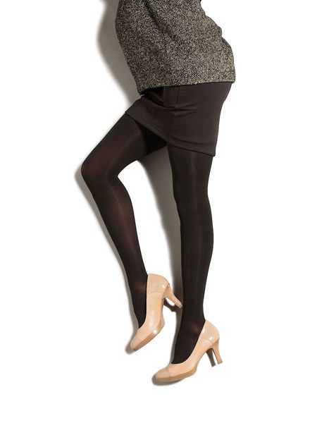 Therafirm Preggers Semi-Opaque Maternity Support Tights Black