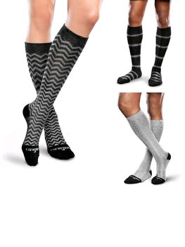 Therafirm Core Spun Patterned Support Socks