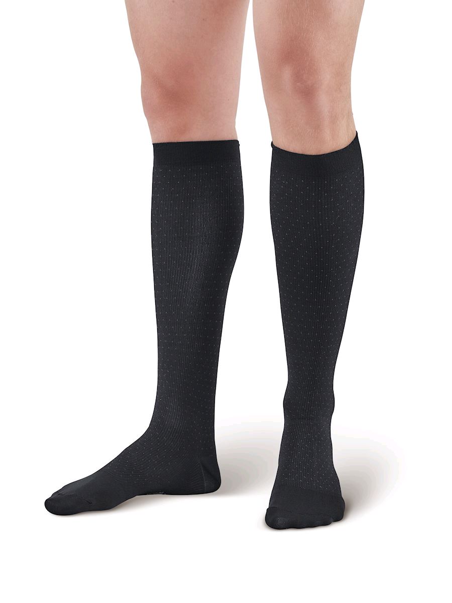 Pebble UK Mens Pin Dot Support Socks