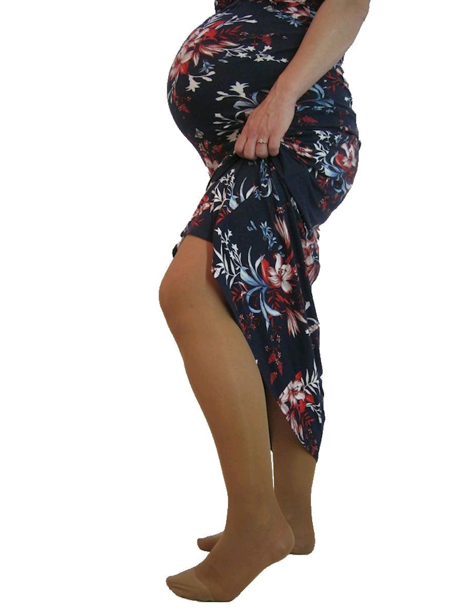 Pebble UK Sheer Compression Maternity Tights